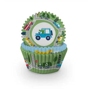 Anniversary House Baking Cups Transport  pk/60